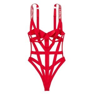 Victoria Secret Red Strap lingerie